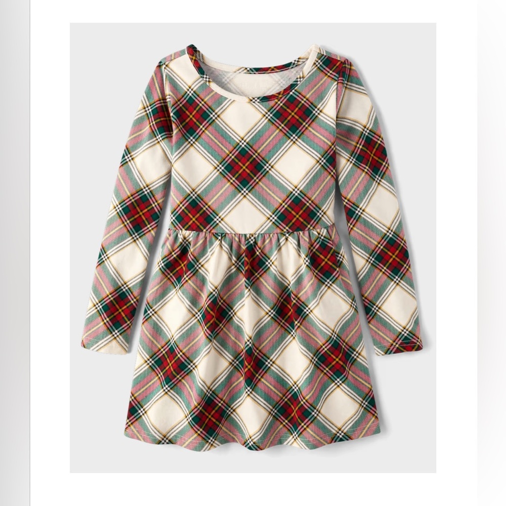 Big Girls Print Everyday Dress - White
